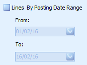 5. Lines By Posting Date Range
