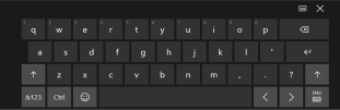 10. Touch screen Keyboard